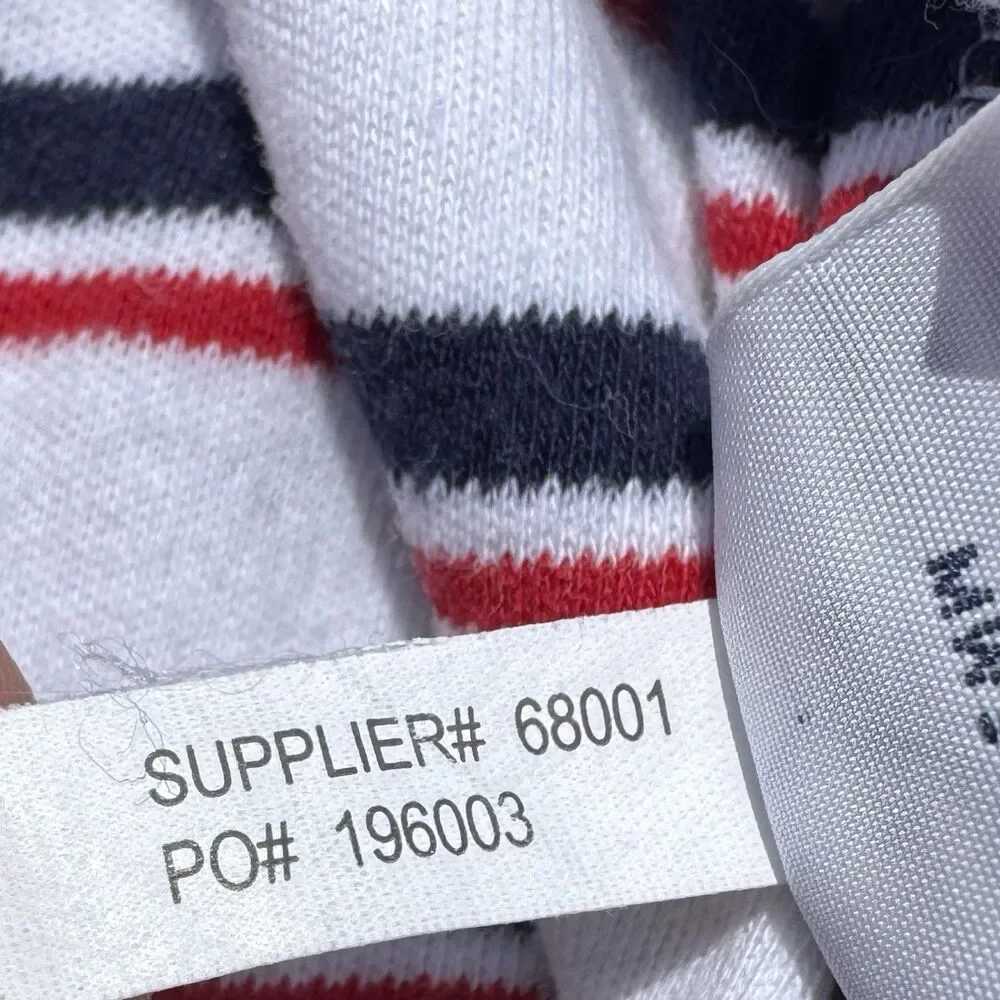 Polo Ralph Lauren Shirt Mens Size L Striped Polo Red White Blue Green Pony